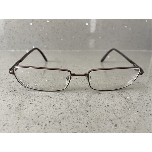 Salvatore Ferragamo Eyeglasses FRAMES ONLY Bronze rectangle 55-17-140 main image 7